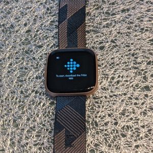 fitbit versa 2 special edition navy smart watch